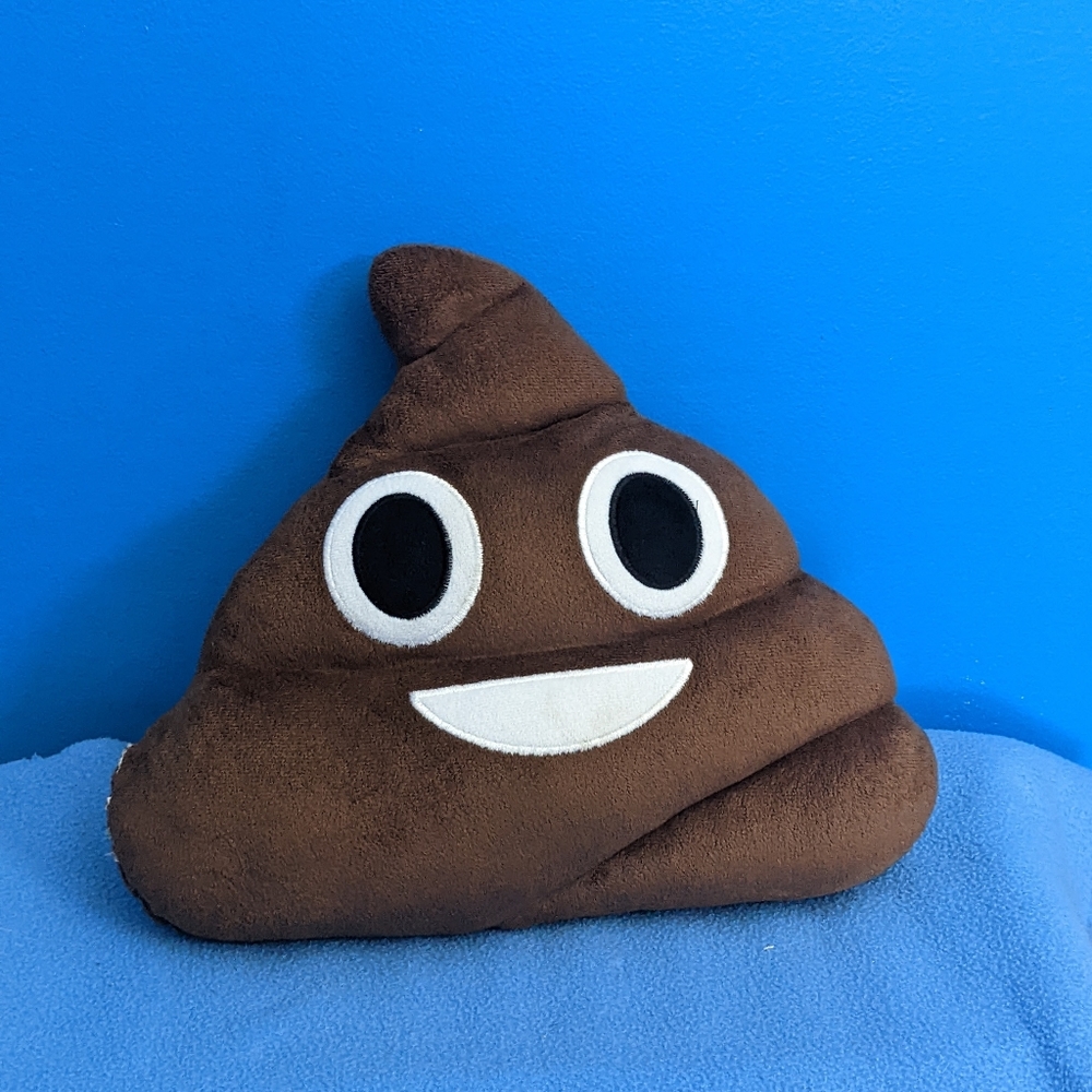 Poop Emoji Plush Pillow – 13 inches